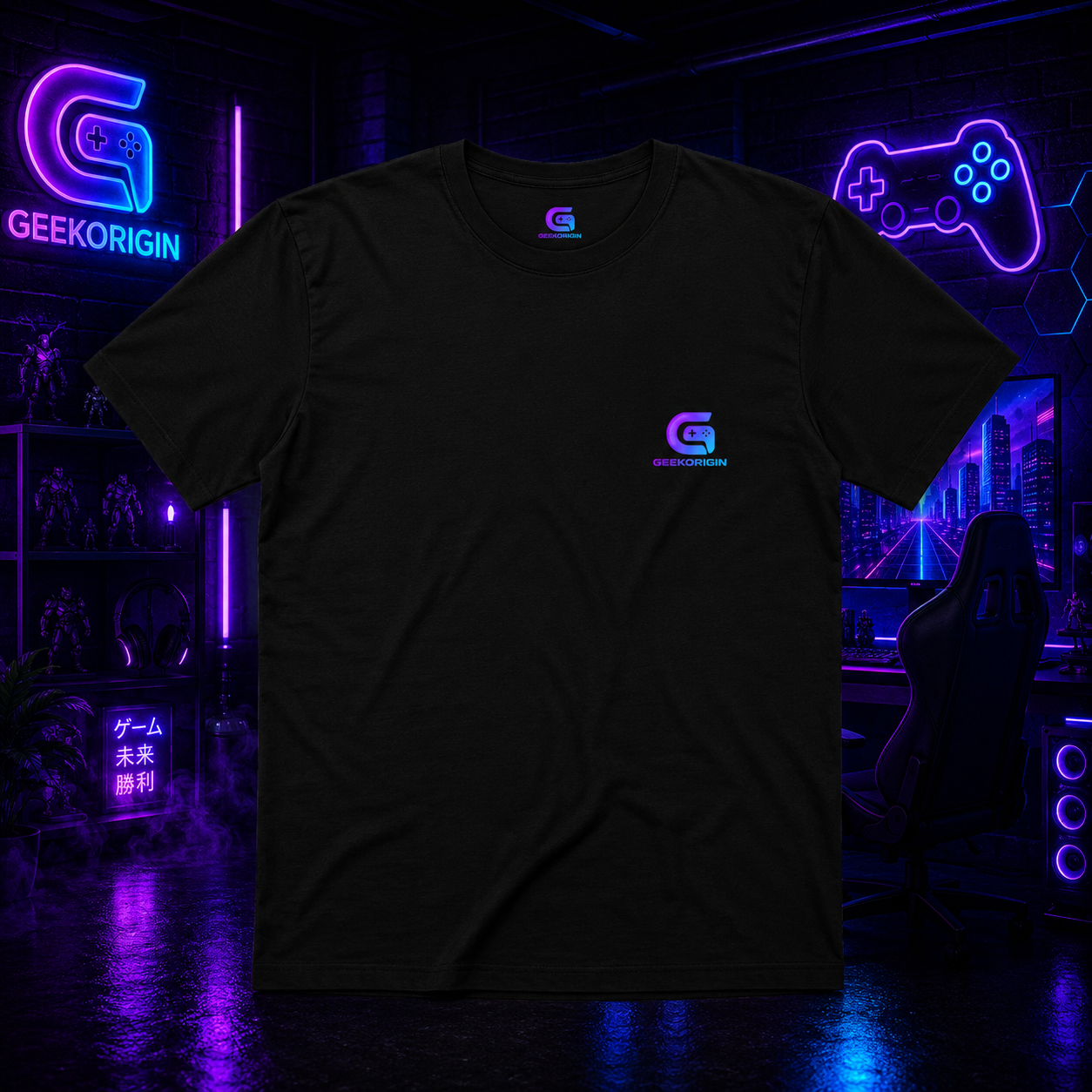 Respawn – T-Shirt Gaming Premium Neon Cyber