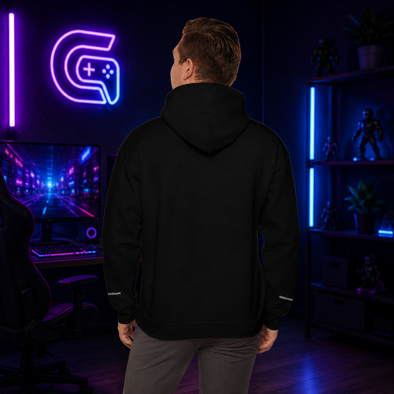 Hoodie Premium Brodé GeekOrigin