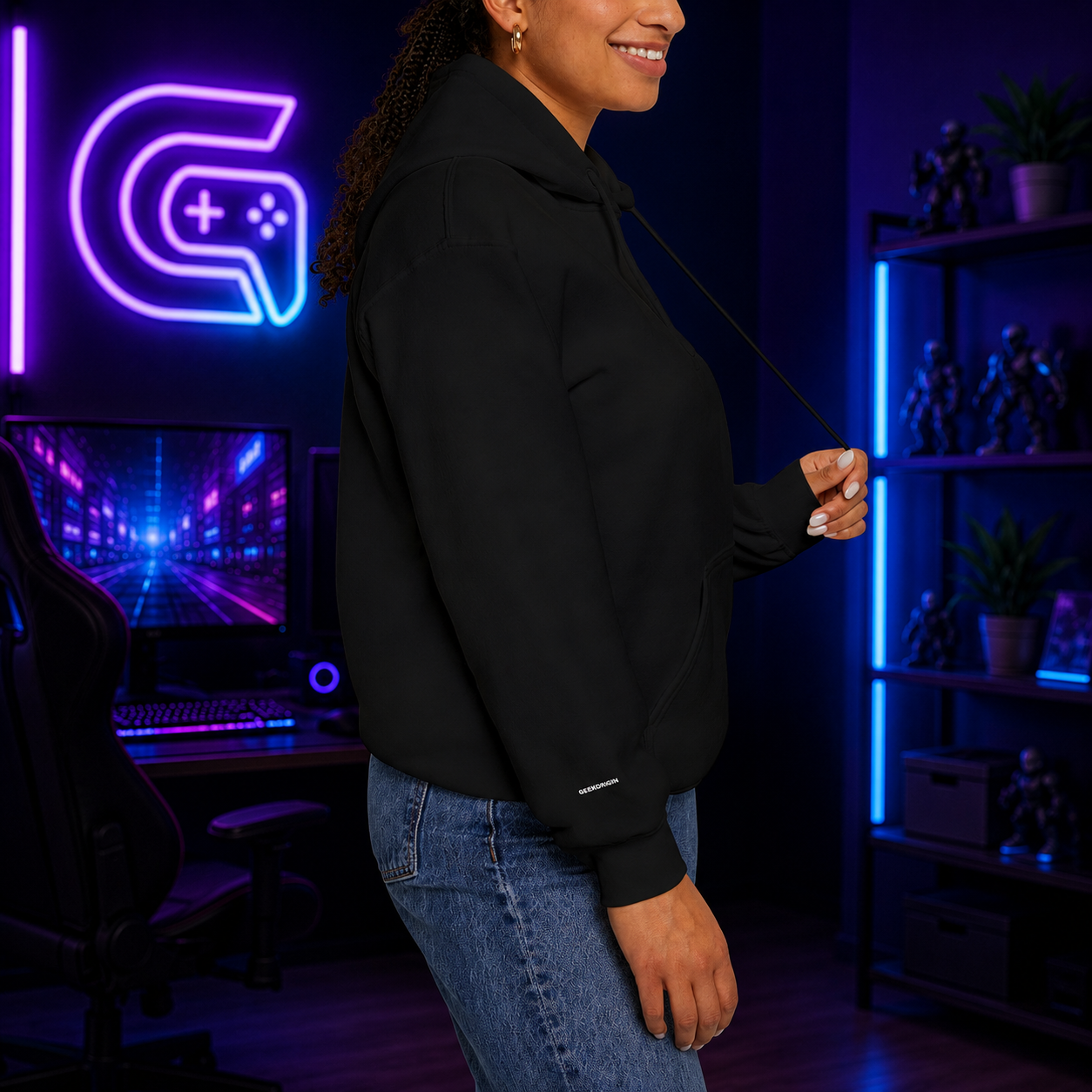 Hoodie Premium Brodé GeekOrigin