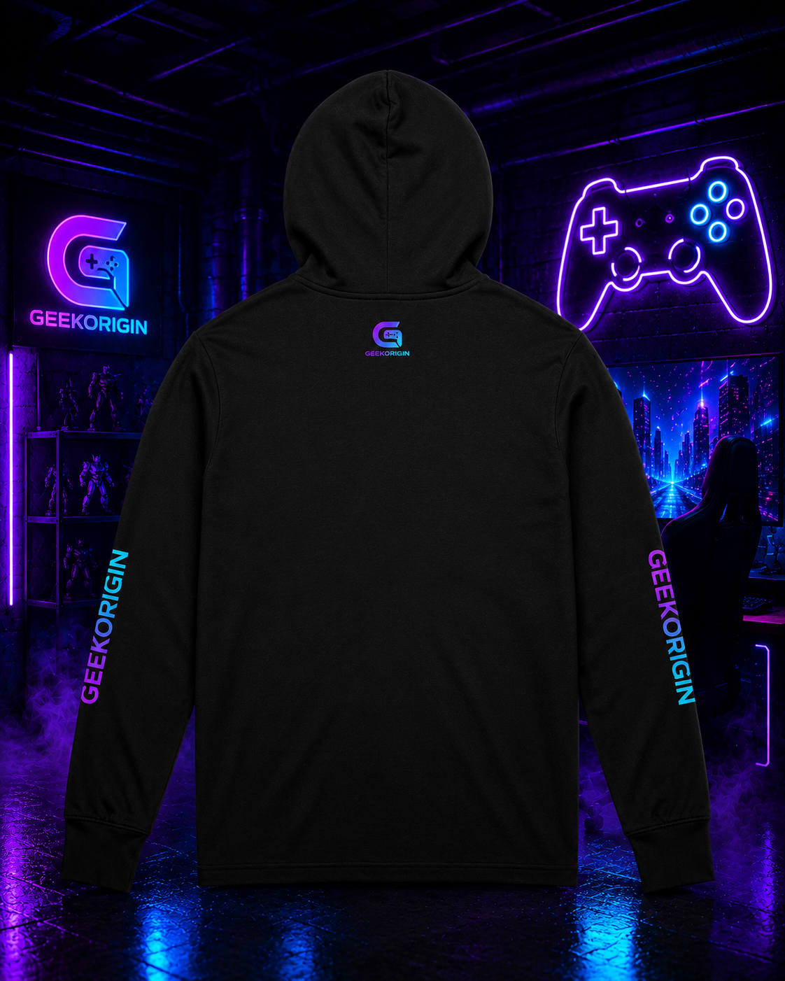 Neon Gamer - Hooded Long Sleeve Edition